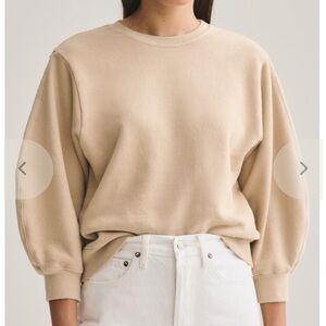 Agolde Beige Crewneck Sweatshirt